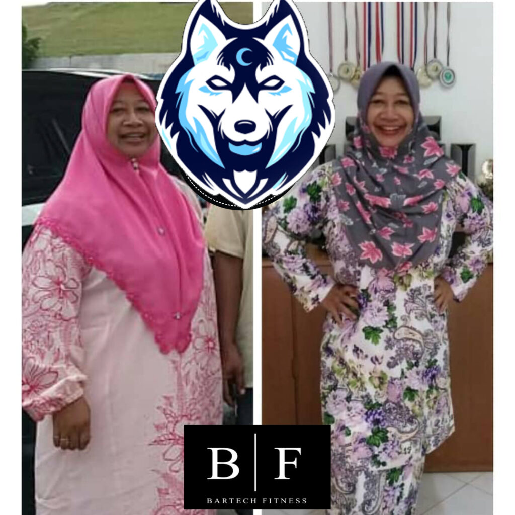 Kak Asmah 52 tahun, daripada 3XL ke M dalam setelah 2 bulan jadi student Coach Shah